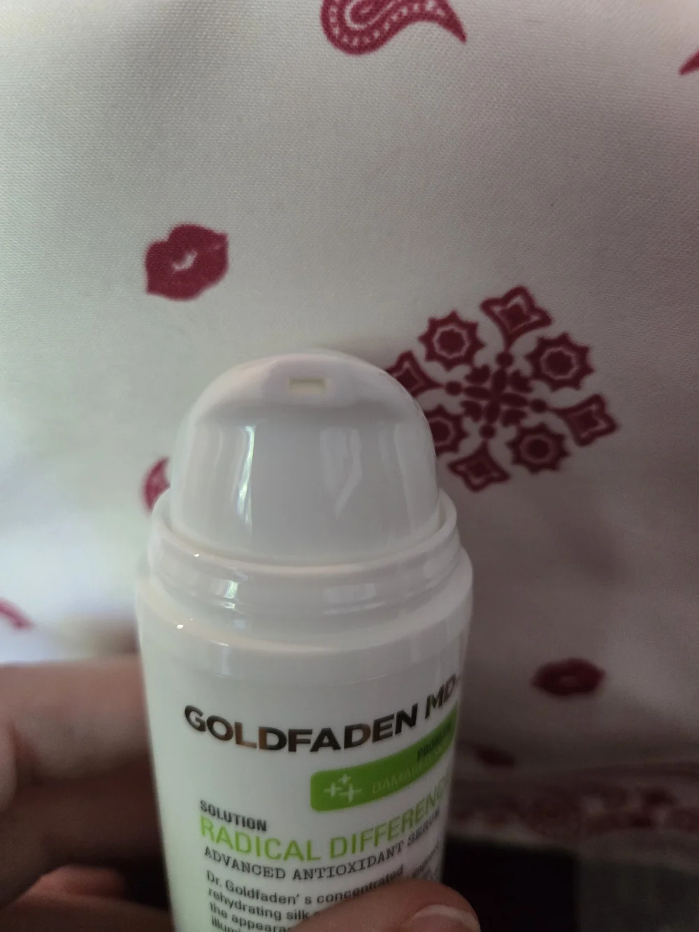 adidas Green & White Skincare Serum Bottle